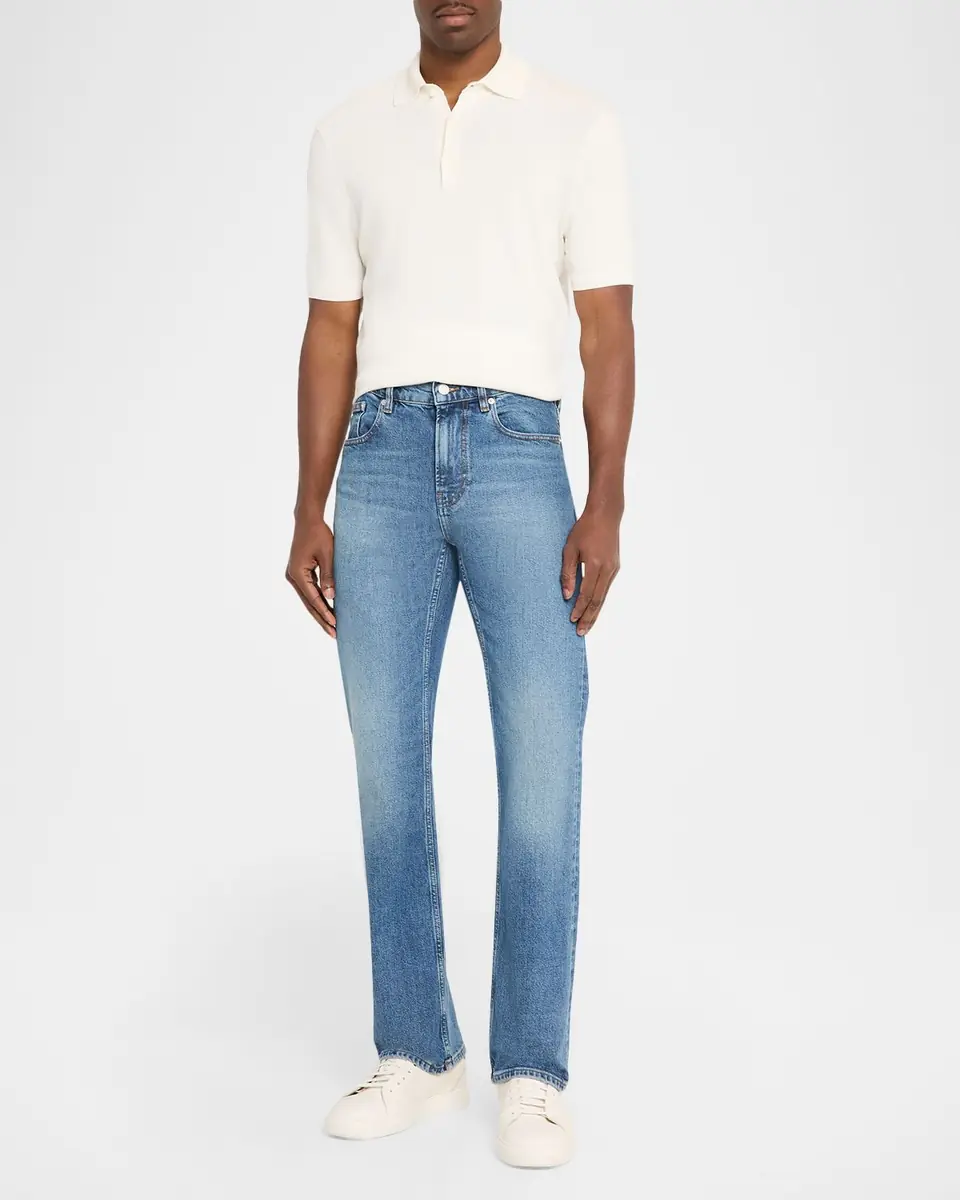 FRAME Men's Comfort Denim Straight Leg Jeans | Thumbnail 2