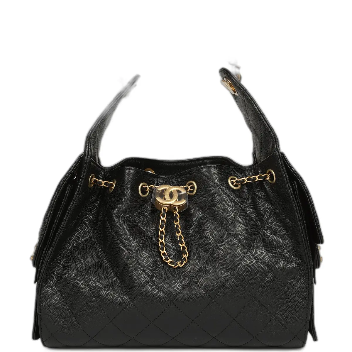Chanel Chanel Small 25 Hobo Bag Black Caviar Antique Gold Hardware | Image 1 Chanel Chanel Small 25 Hobo Bag Black Caviar Antique Gold Hardware | Image 1