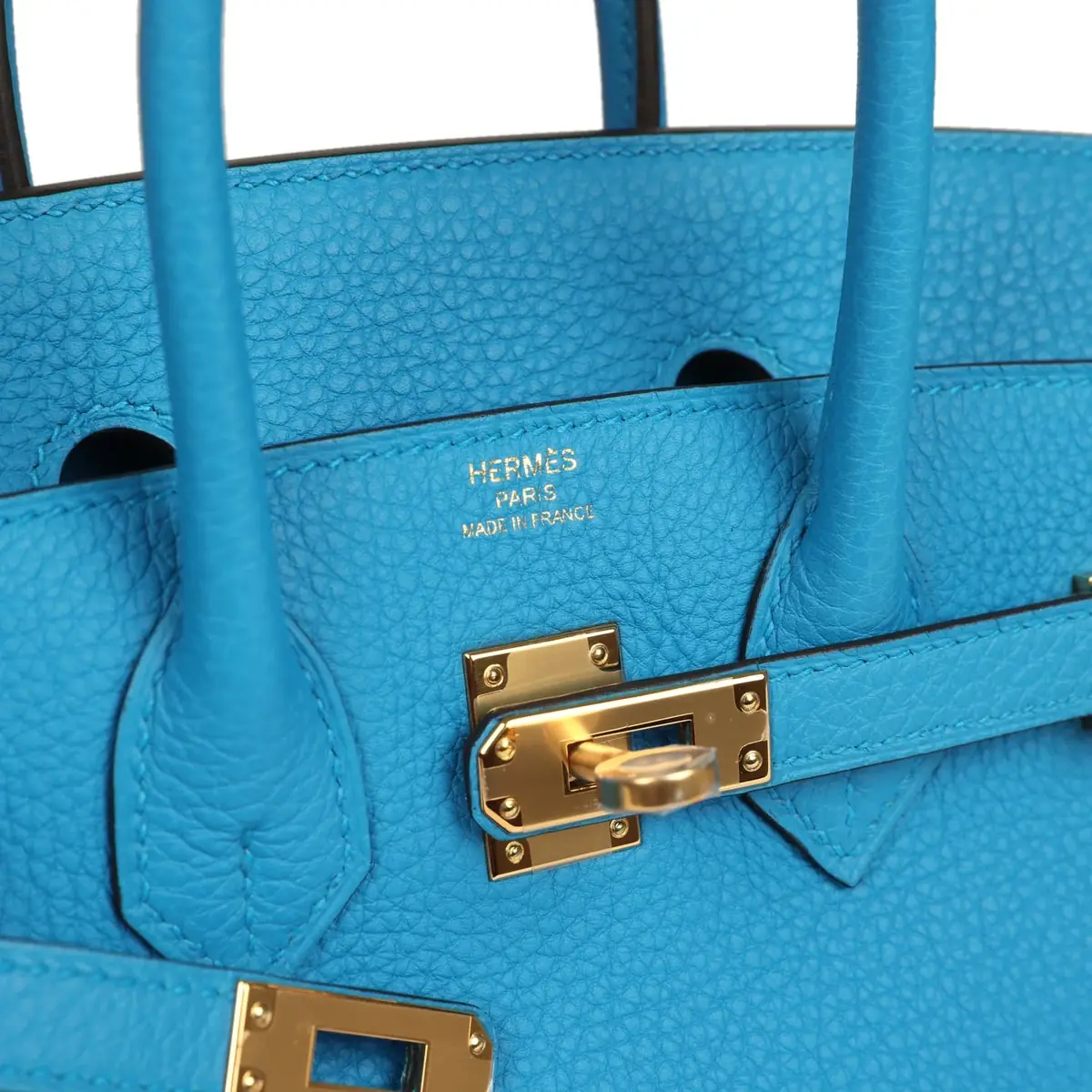 HERMÈS Hermes Birkin 25 Bleu Zanzibar Togo Gold Hardware | Thumbnail 7 HERMÈS Hermes Birkin 25 Bleu Zanzibar Togo Gold Hardware | Thumbnail 7