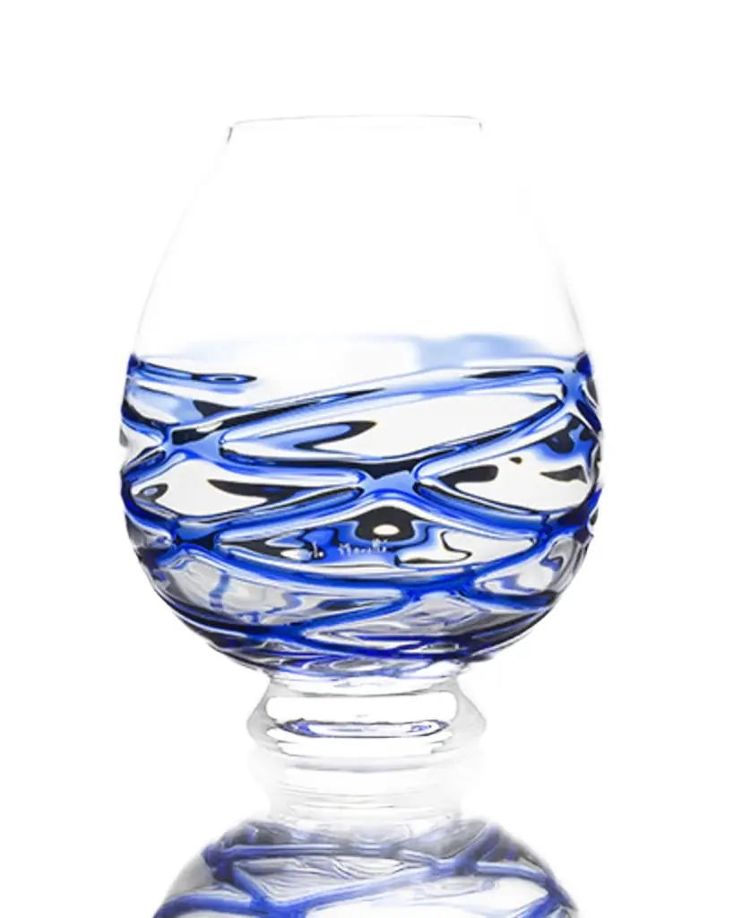 Emporio Sirenuse Champagne Bar Candle Holder- Blue - RETE BLU-541 | Image 1 Emporio Sirenuse Champagne Bar Candle Holder- Blue - RETE BLU-541 | Image 1