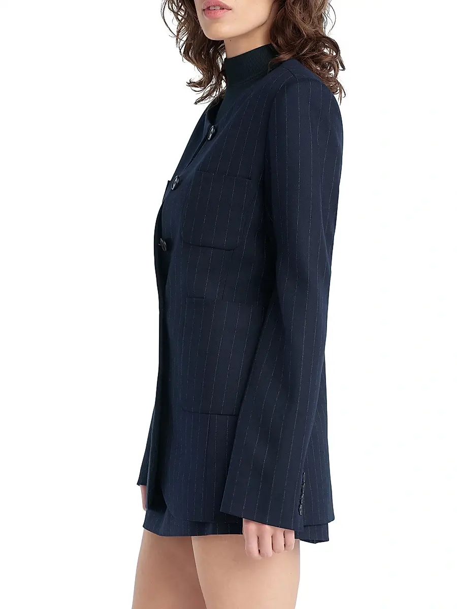 Favorite Daughter Women's The Busy Woman Pinstriped Blazer | Thumbnail 3
