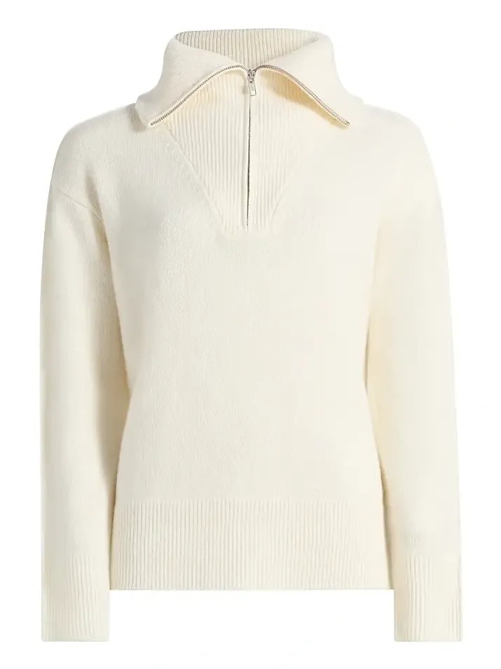 Saks Fifth Avenue Women's Cashmere Extended Polo Collar Sweater