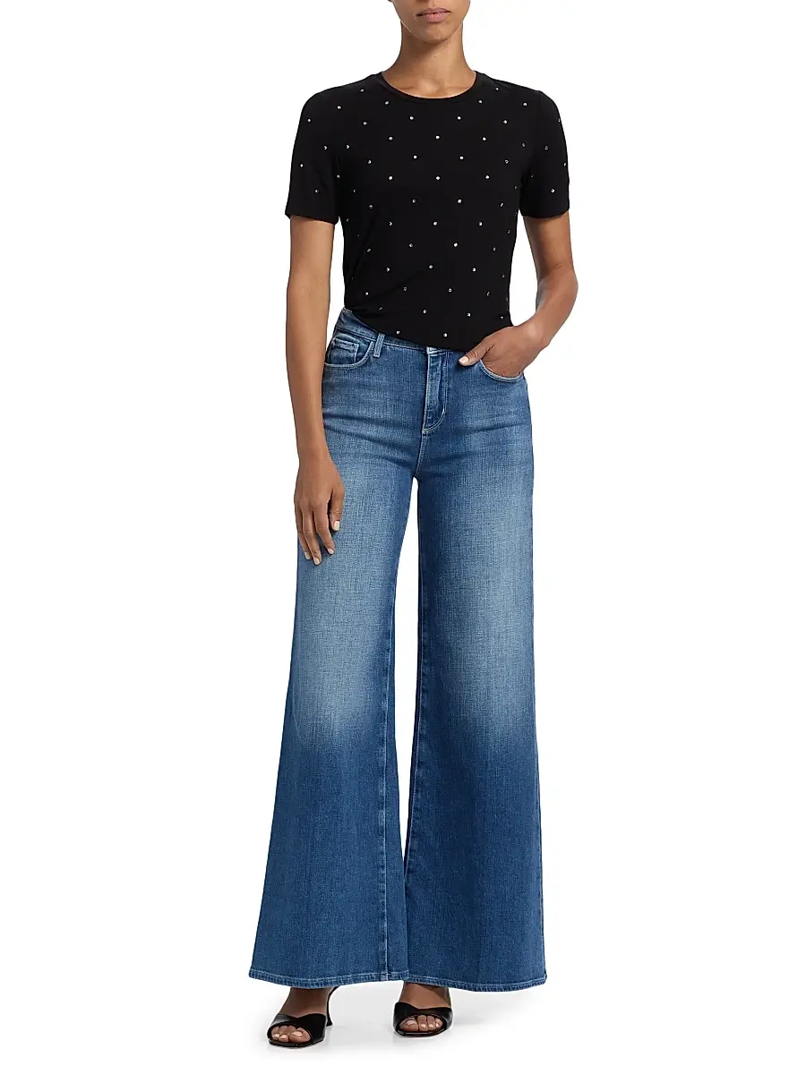 L'Agence Women's Quincy High-Rise Wide-Leg Jeans | Thumbnail 2 L'Agence Women's Quincy High-Rise Wide-Leg Jeans | Thumbnail 2