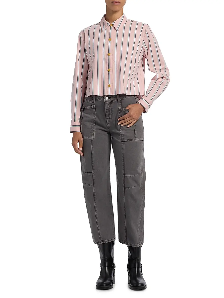 L'Agence Women's Cody Rodeo Barrel-Leg Jeans | Thumbnail 2 L'Agence Women's Cody Rodeo Barrel-Leg Jeans | Thumbnail 2