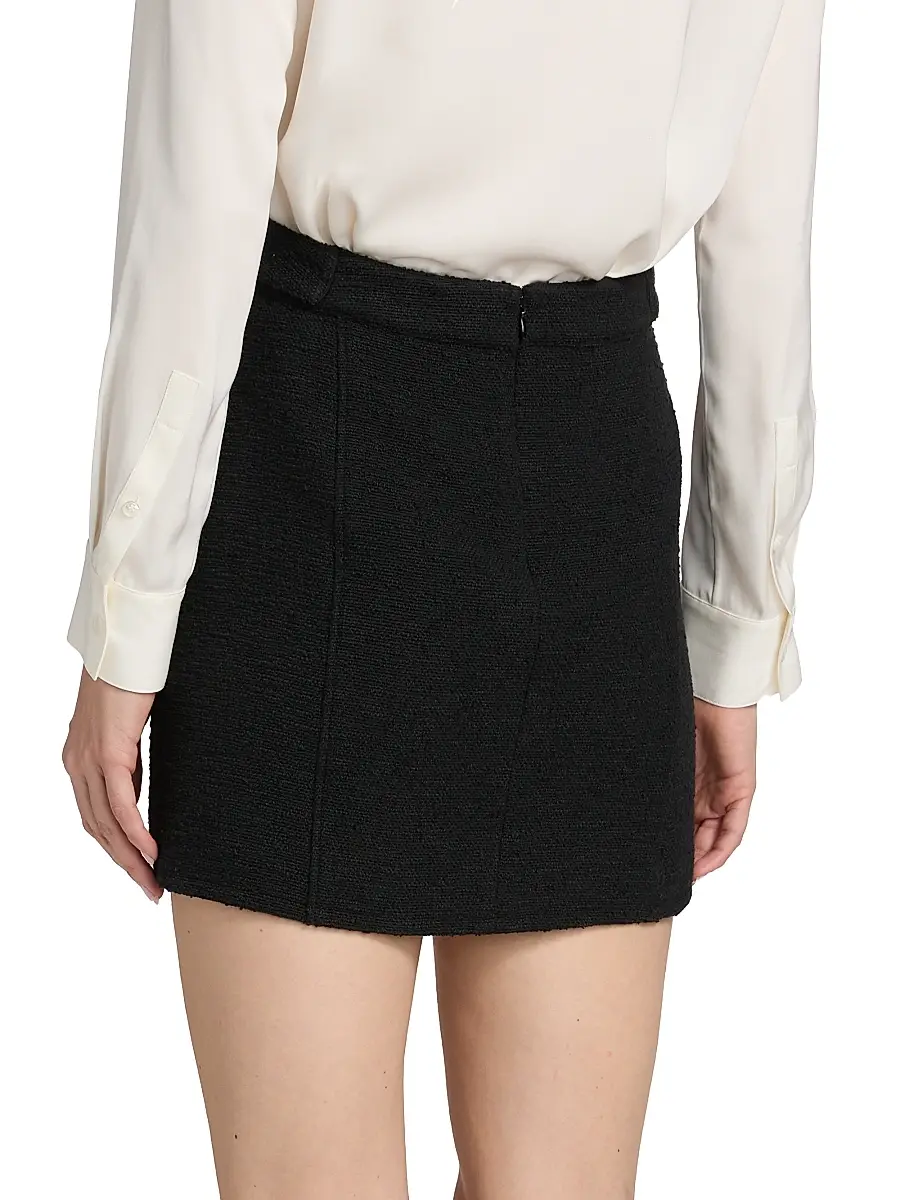 L'Agence Women's Nelina Cotton-Blend Tweed Miniskirt | Thumbnail 5