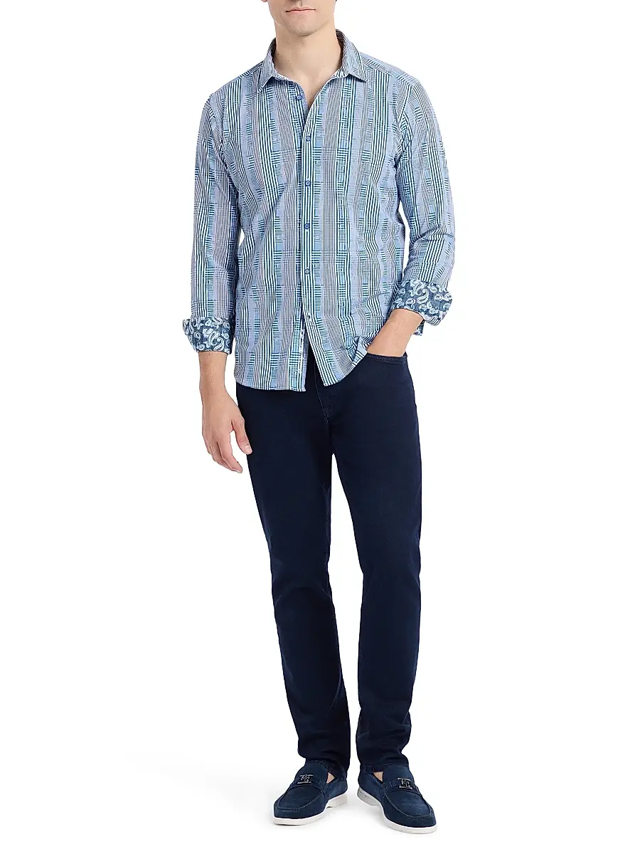 Robert Graham Men's Charnwood Geometric Shirt | Thumbnail 2
