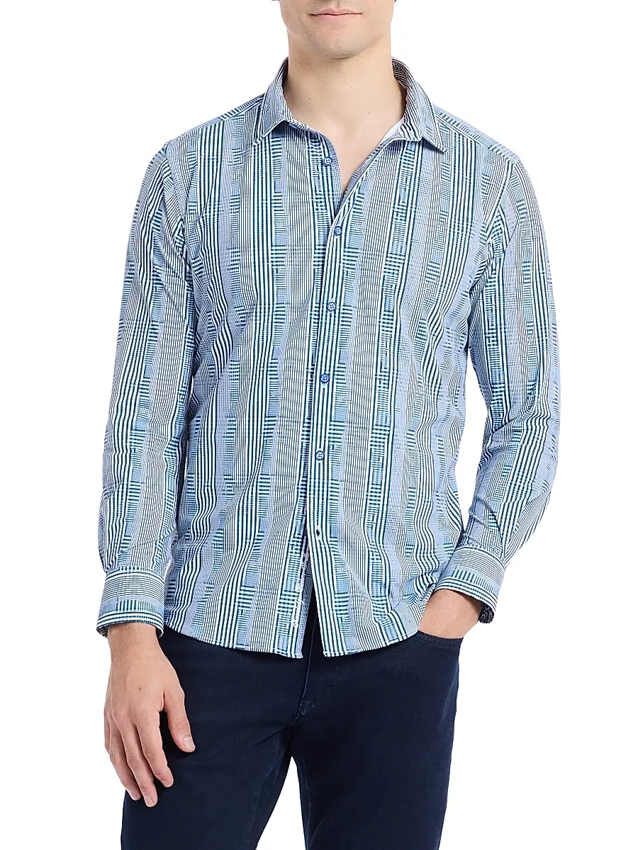 Robert Graham Men's Charnwood Geometric Shirt | Thumbnail 3