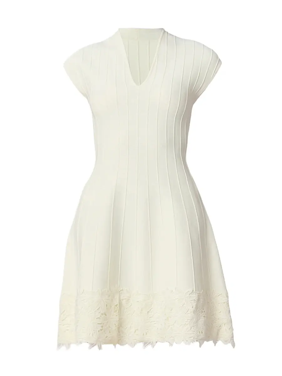 Shoshanna Women's Azalea Ottoman-Knit Minidress - | Image 1 Shoshanna Women's Azalea Ottoman-Knit Minidress - | Image 1