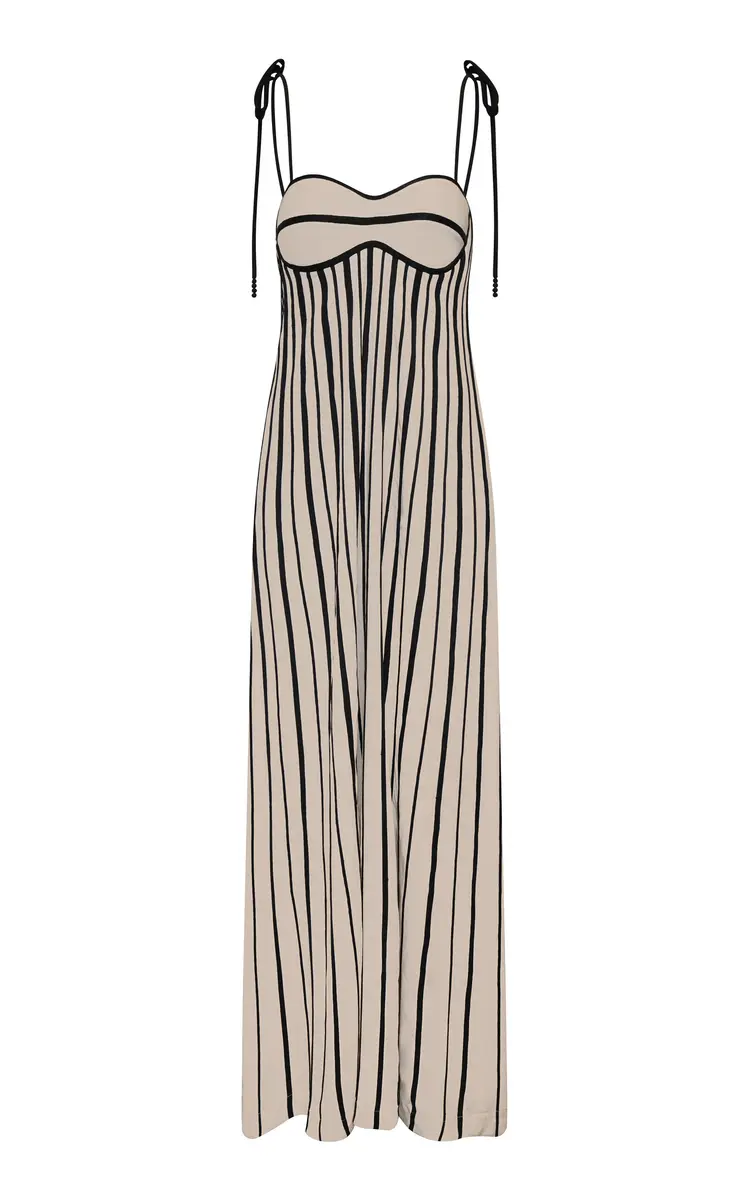 ANDRES OTALORA Para Ella Pleated Maxi Dress