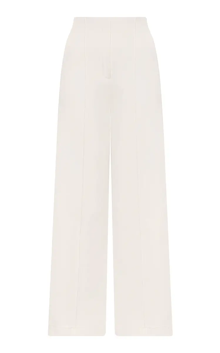 ANDRES OTALORA Dedicame Crepe Straight-Leg Pants