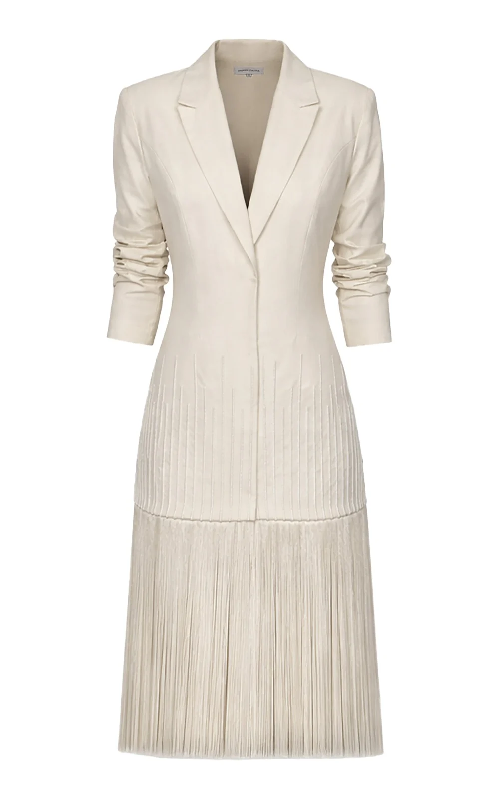 ANDRES OTALORA Mano en Mano Fringed Blazer Dress