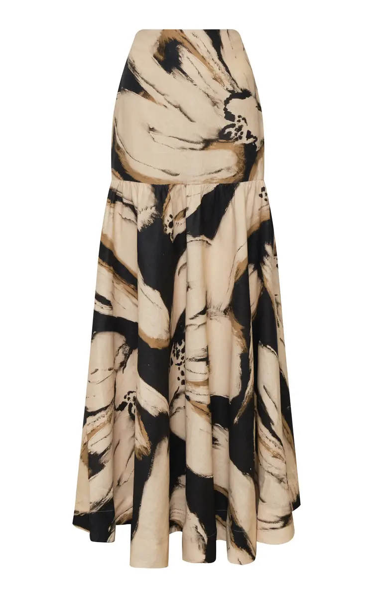 ANDRES OTALORA Intencion Linen Maxi Skirt | Image 1 ANDRES OTALORA Intencion Linen Maxi Skirt | Image 1