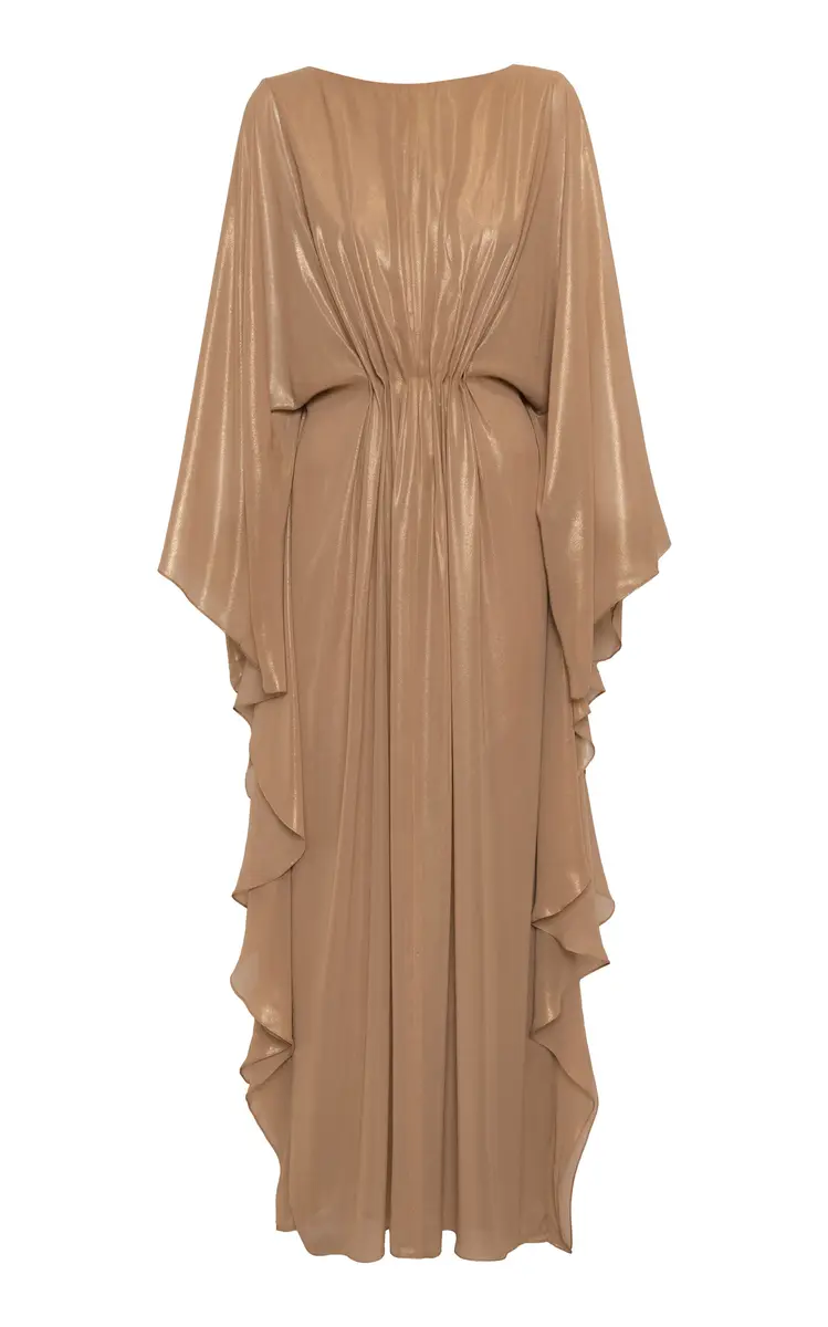 ANDRES OTALORA A Mano Pleated Caftan Maxi Dress