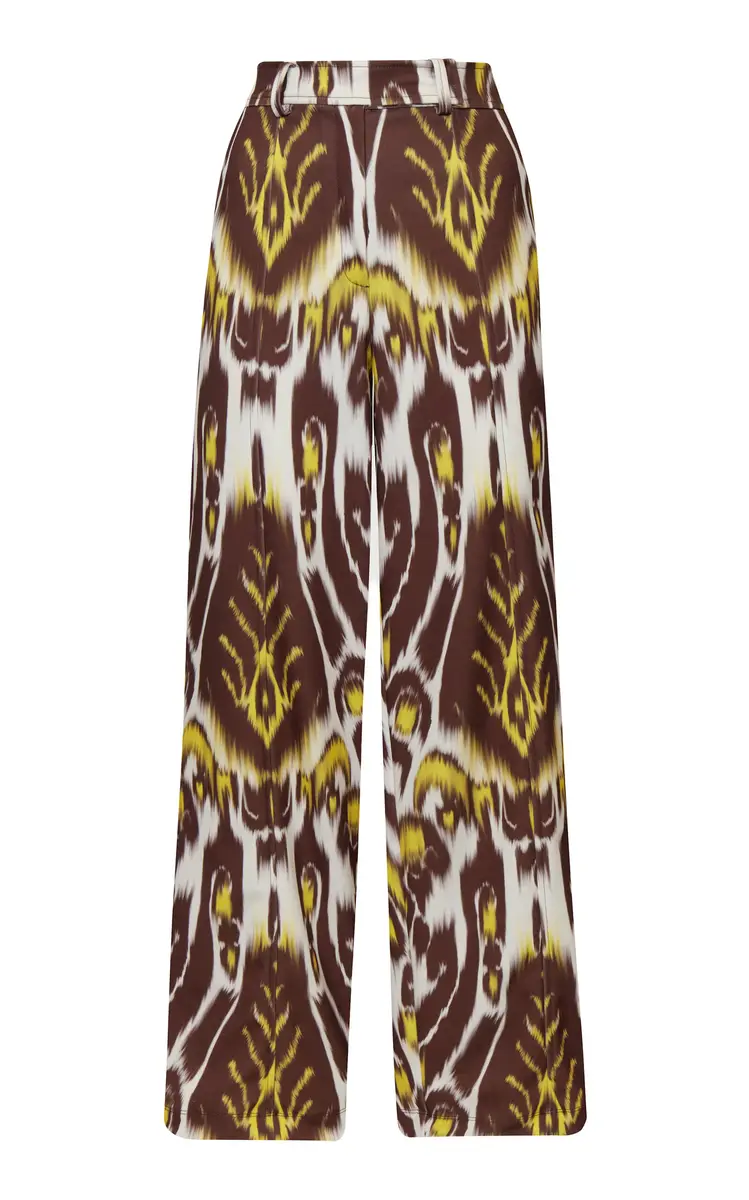 ANDRES OTALORA Me Quedas Printed Wide-Leg Pants