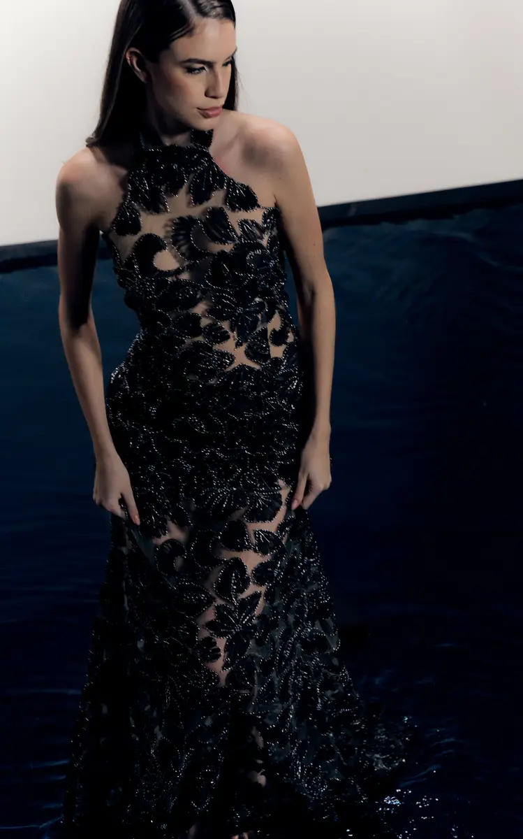 Francisco Arce Thal Appliqué Maxi Dress | Thumbnail 3