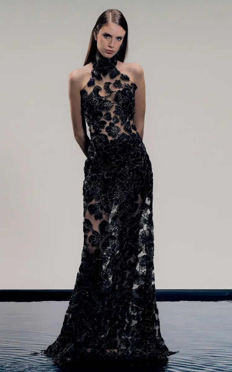Francisco Arce Thal Appliqué Maxi Dress | Thumbnail 4
