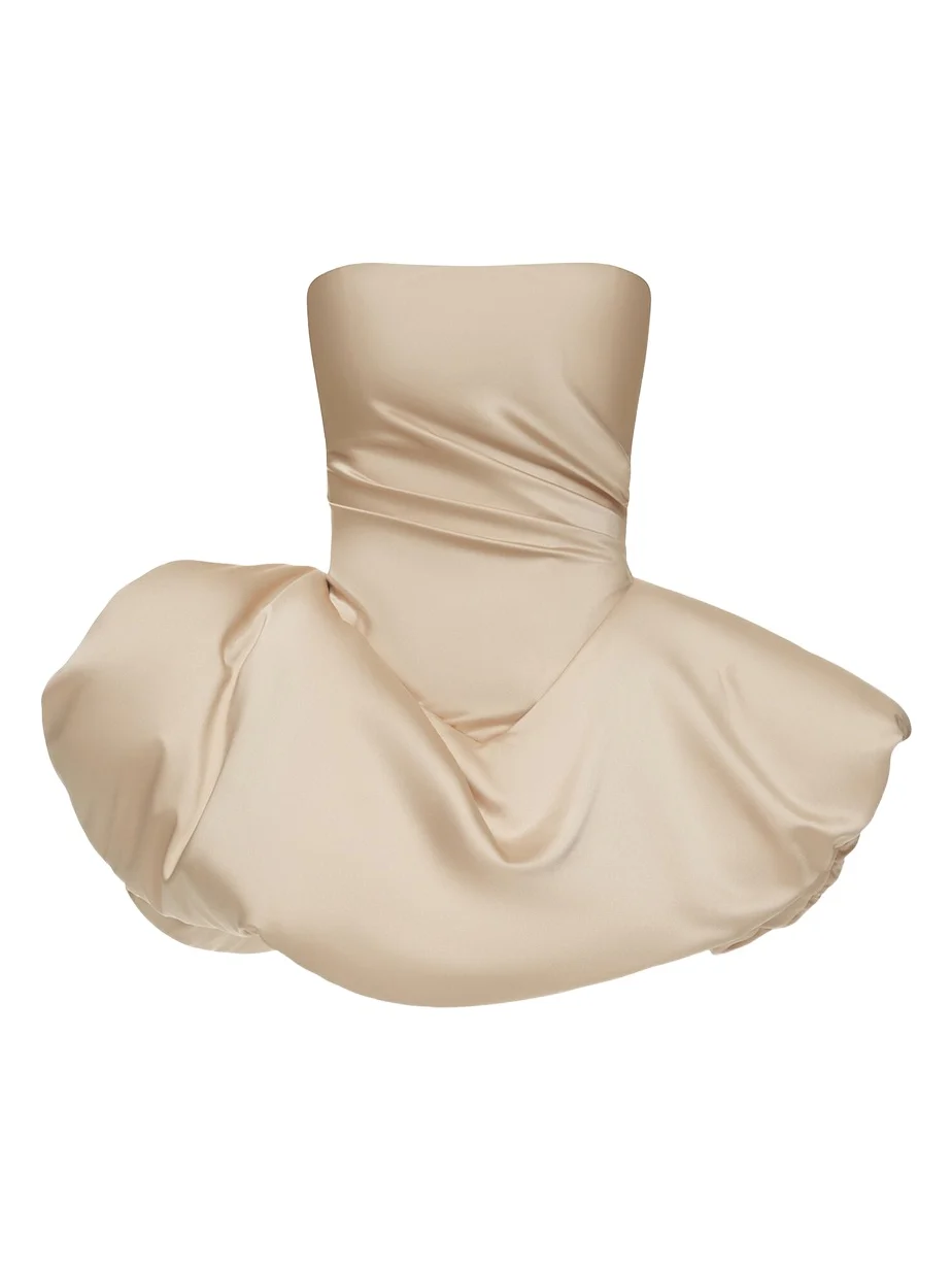 Shell Poufed Corset Top Shell Poufed Corset Top