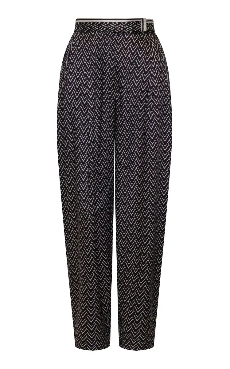 ANDRES OTALORA Seguirte Printed Straight-Leg Pants