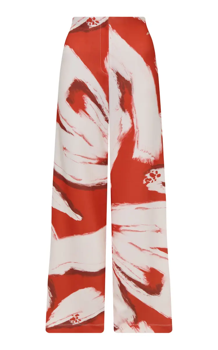 ANDRES OTALORA Te Veia Printed Wide-Leg Pants