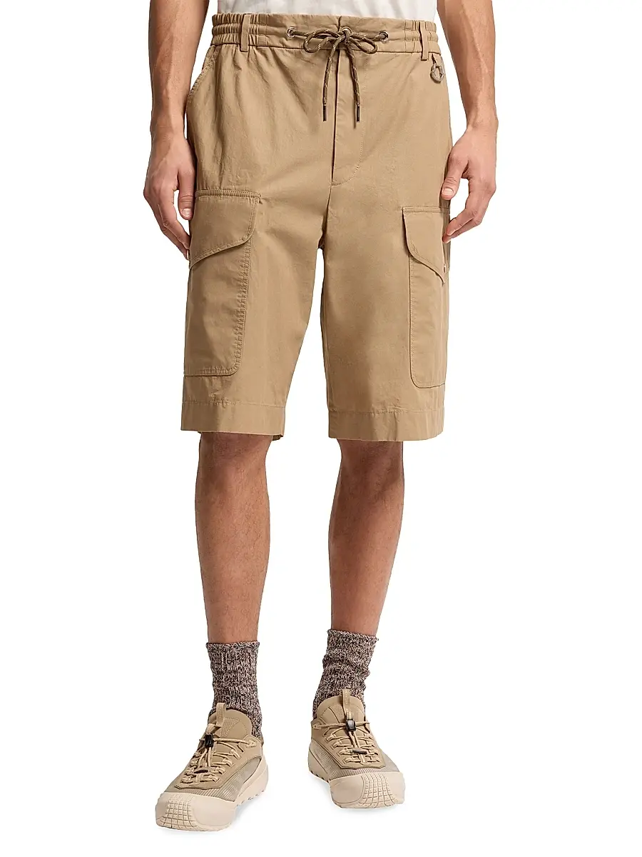 Moncler Men's Shorts in Cotton Poplin | Thumbnail 2 Moncler Men's Shorts in Cotton Poplin | Thumbnail 2