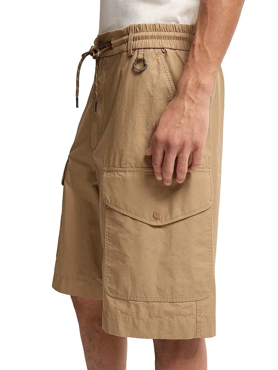 Moncler Men's Shorts in Cotton Poplin | Thumbnail 4 Moncler Men's Shorts in Cotton Poplin | Thumbnail 4