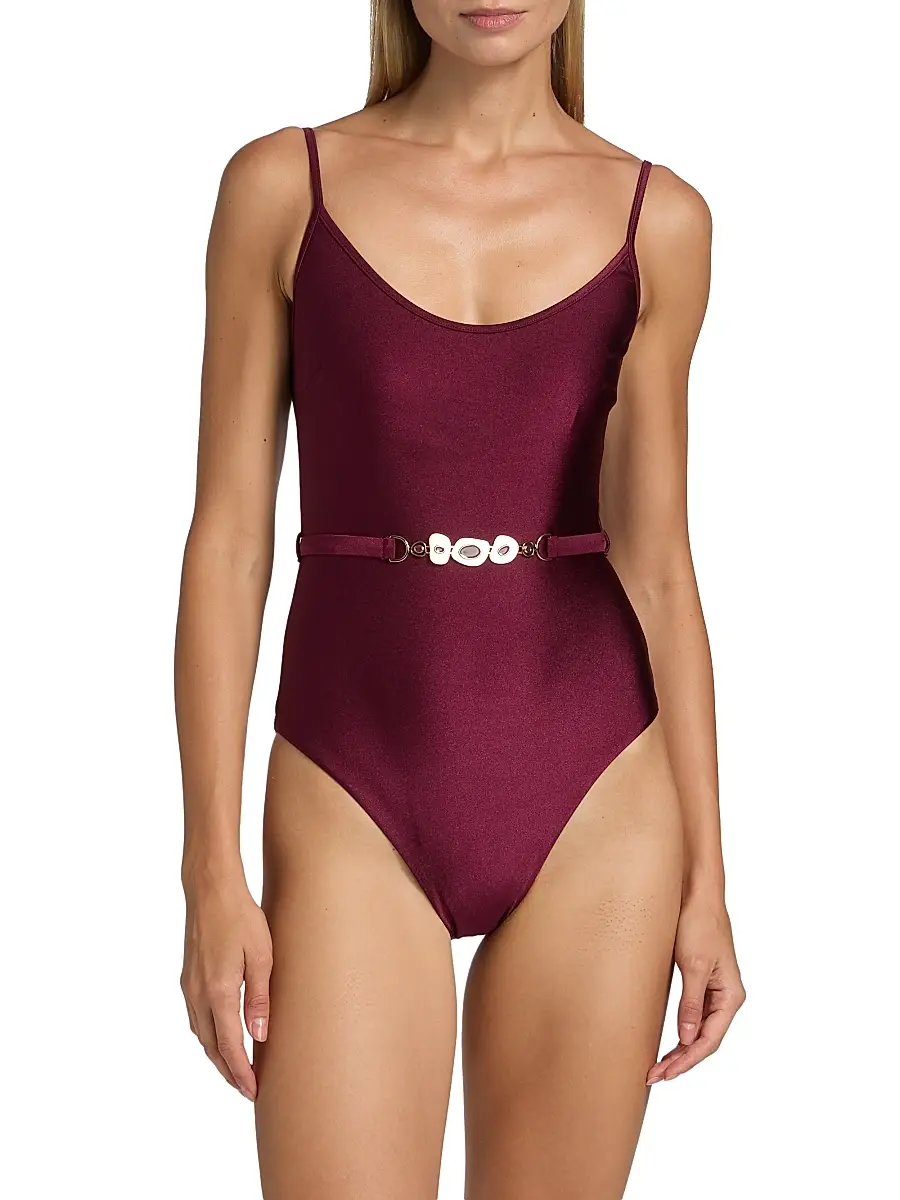Zimmermann Women's Awaken Belted One-Piece Swimsuit | Thumbnail 3 Zimmermann Women's Awaken Belted One-Piece Swimsuit | Thumbnail 3