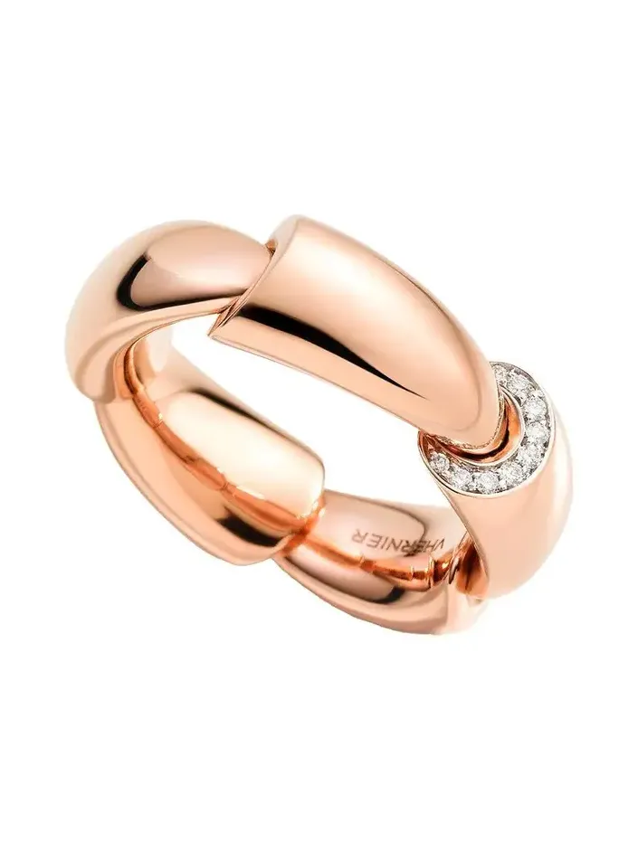Diamond Three Section Calla Midi Ring Diamond Three Section Calla Midi Ring