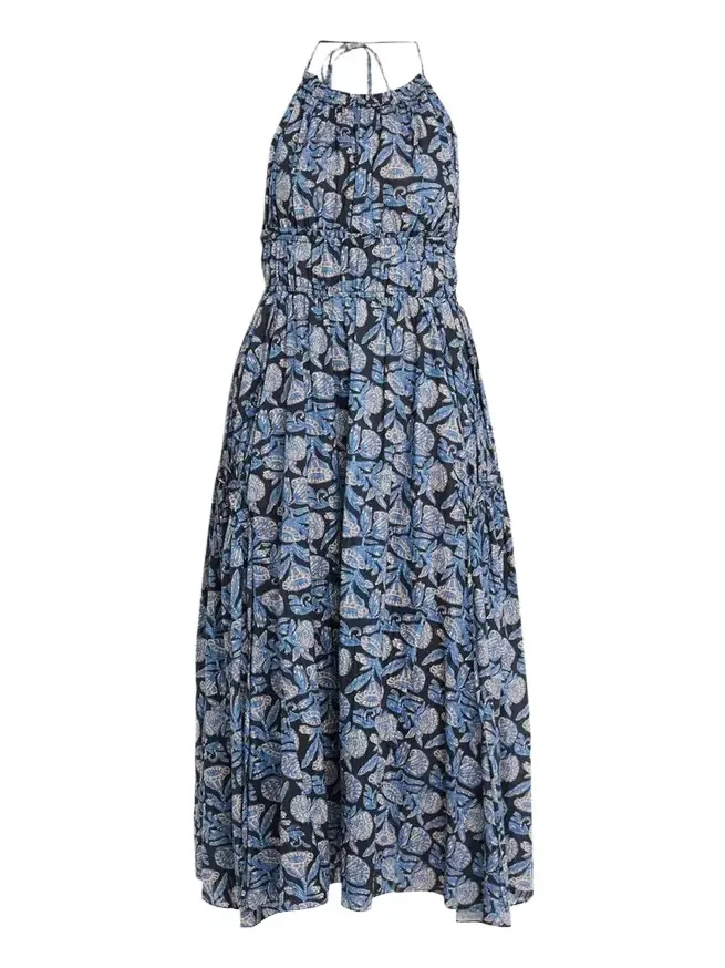 Anelise Printed Halter Midi Dress Anelise Printed Halter Midi Dress