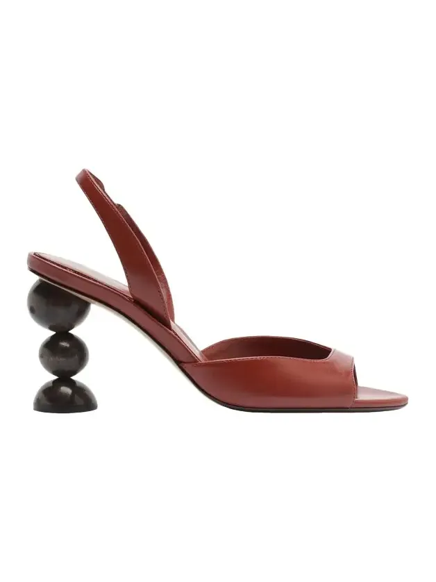 85mm Tropicana Leather Slingback Sandals