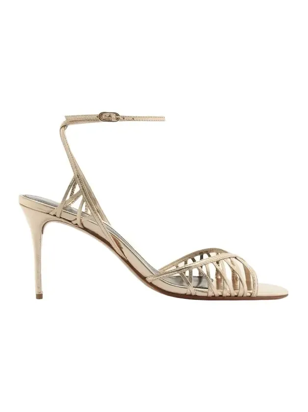 85mm Solene Metallic Leather Sandals 85mm Solene Metallic Leather Sandals