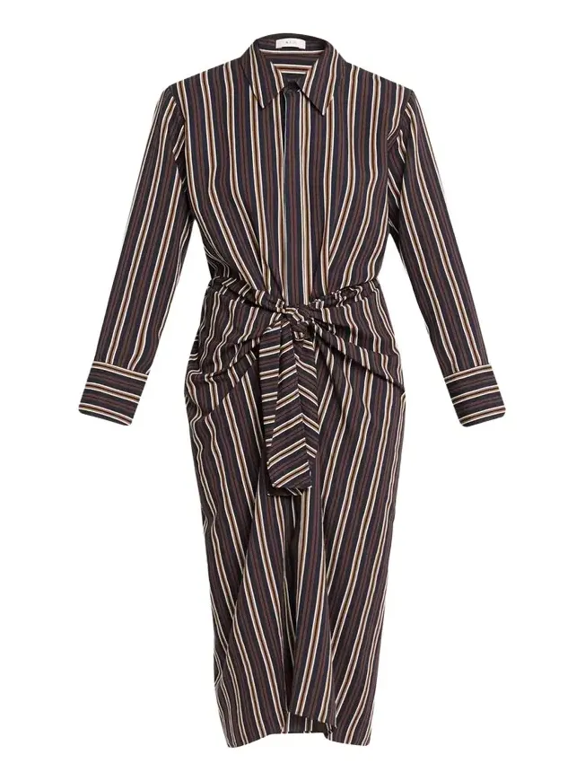 Mila Striped Midi Shirtdress Mila Striped Midi Shirtdress