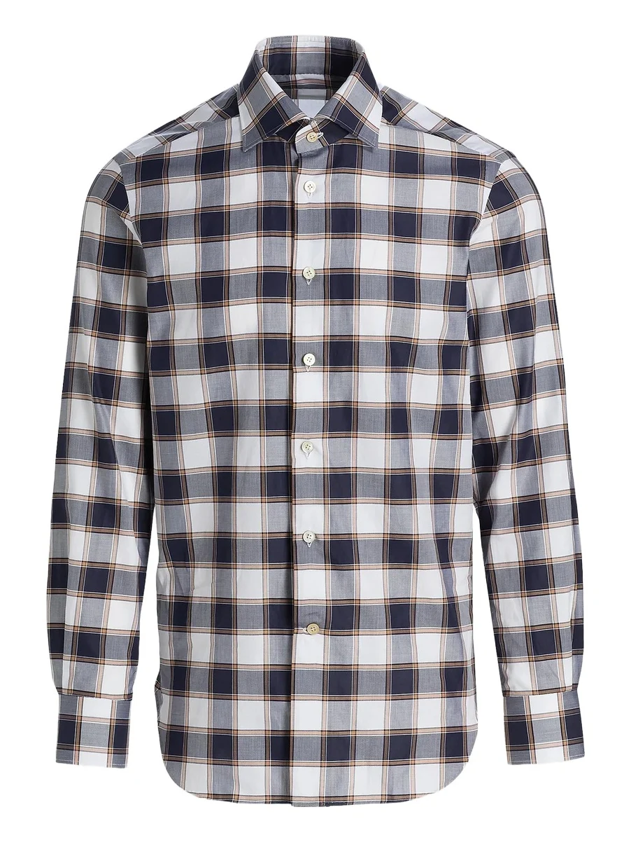 Men's Bold Plaid Cotton Shirt Men's Bold Plaid Cotton Shirt