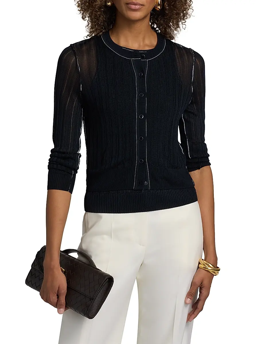Toccin Women's Crosby Cropped Cardigan | Thumbnail 3 Toccin Women's Crosby Cropped Cardigan | Thumbnail 3
