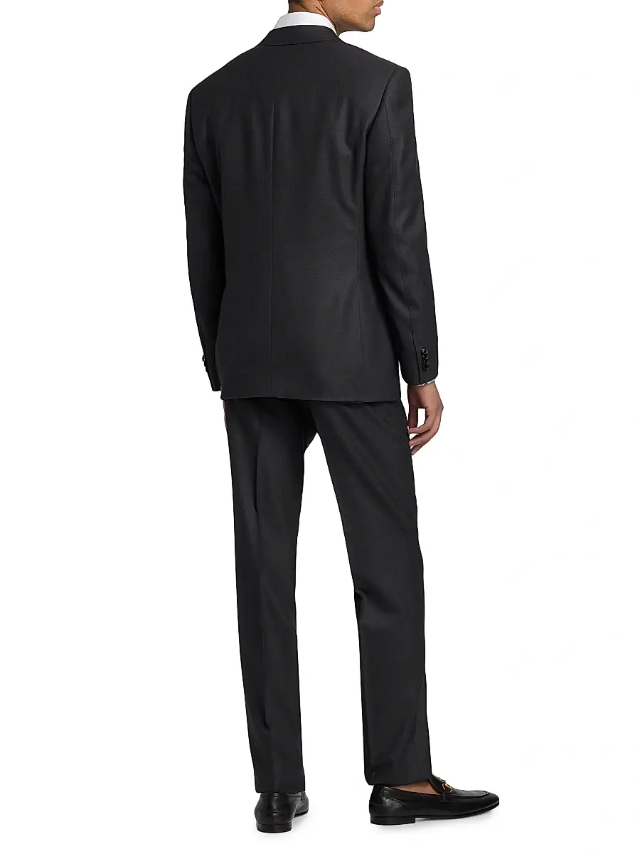 Canali Men's Siena Birdseye Wool Suit | Thumbnail 5 Canali Men's Siena Birdseye Wool Suit | Thumbnail 5