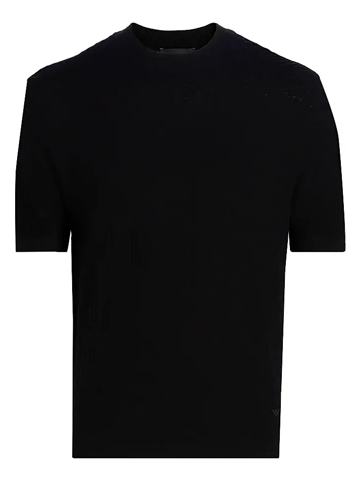 Men's Tonal Honeycomb Wool Crewneck Sweater Men's Tonal Honeycomb Wool Crewneck Sweater