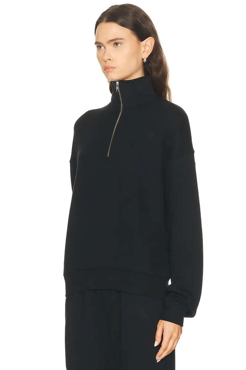 ÉTERNE Oversized Half Zip Sweatshirt | Thumbnail 2 ÉTERNE Oversized Half Zip Sweatshirt | Thumbnail 2