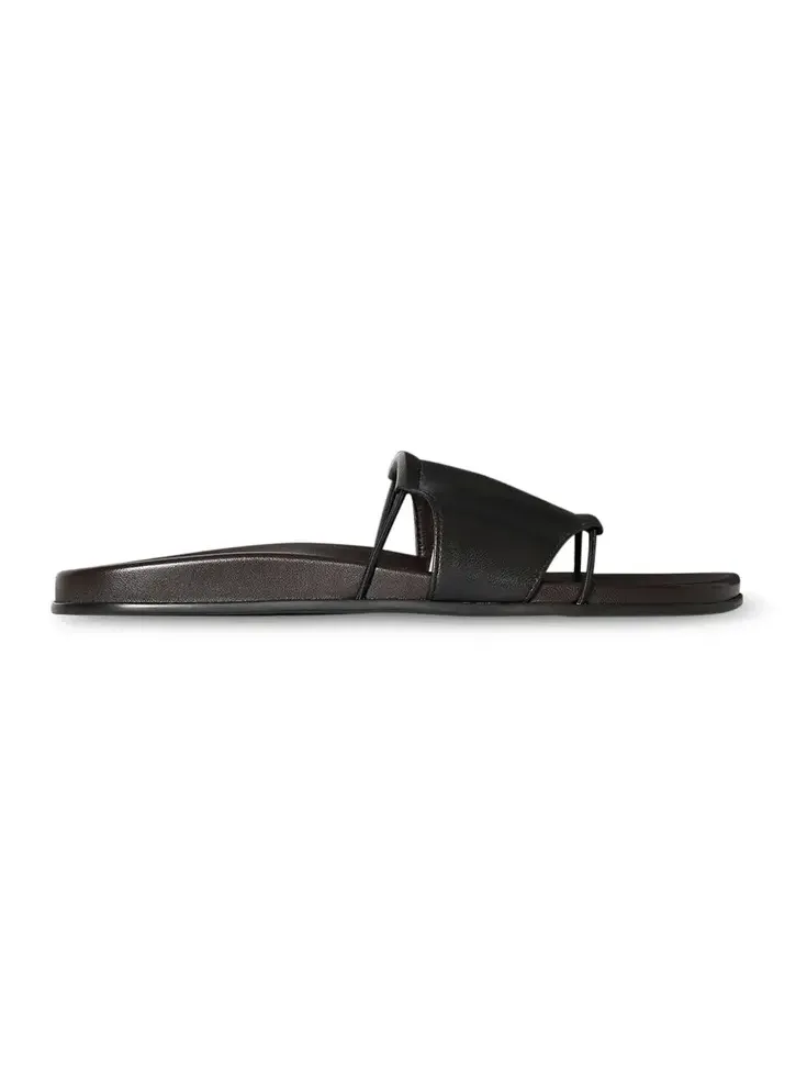 Vivienne Leather Slide Sandals Vivienne Leather Slide Sandals