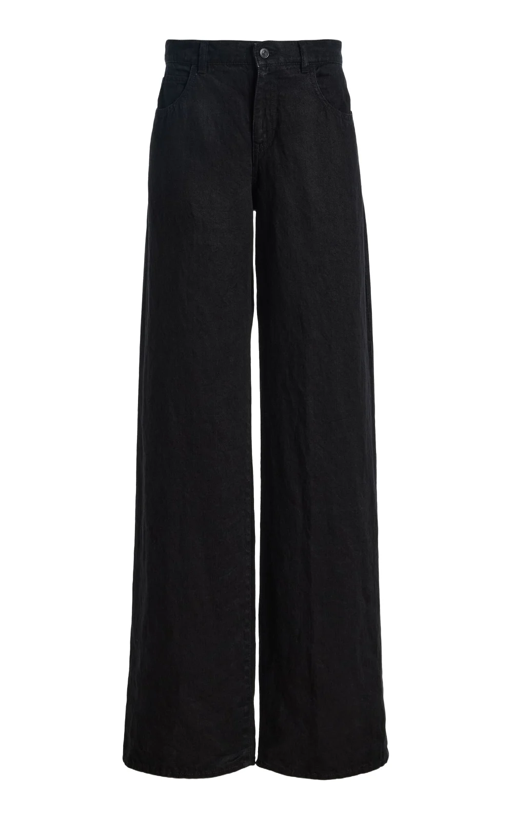 Eglitta Linen Mid-Rise Straight-Leg Jeans Eglitta Linen Mid-Rise Straight-Leg Jeans