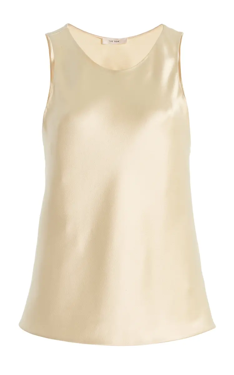 The Row Faustino Silk Satin Top | Image 1 The Row Faustino Silk Satin Top | Image 1