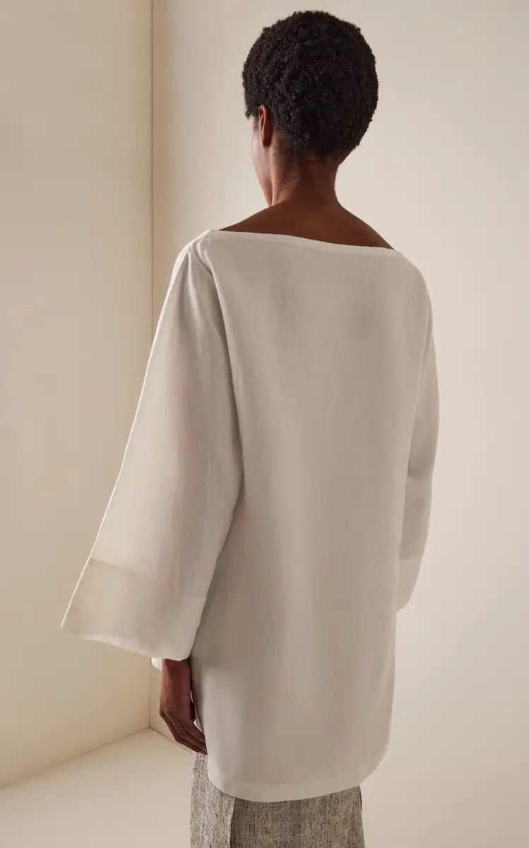 The Row Junia Washed Linen Top | Thumbnail 4 The Row Junia Washed Linen Top | Thumbnail 4