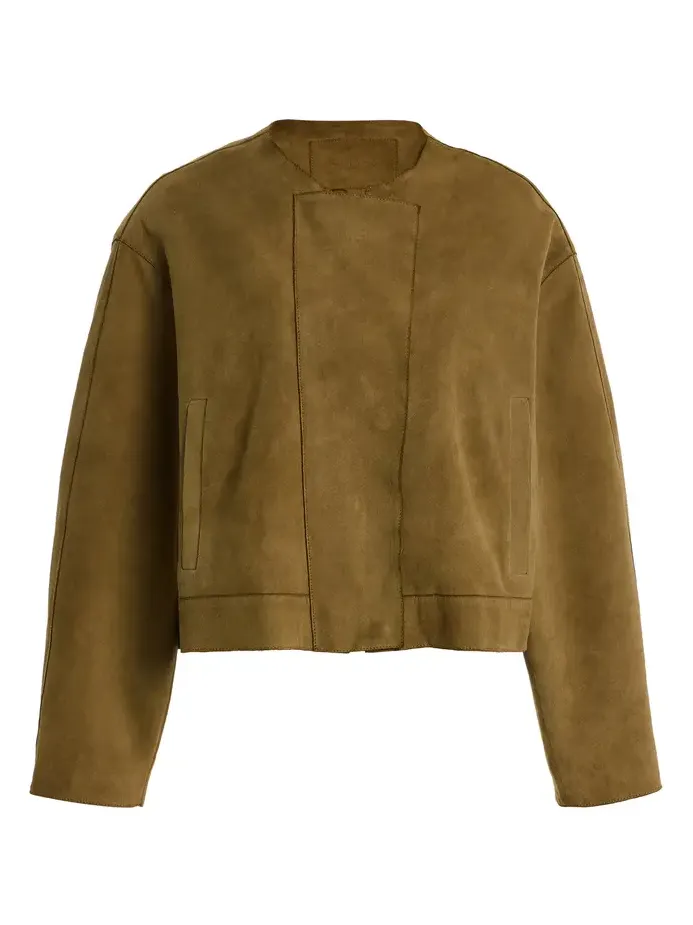 Exclusive Suede Bomber Jacket Exclusive Suede Bomber Jacket