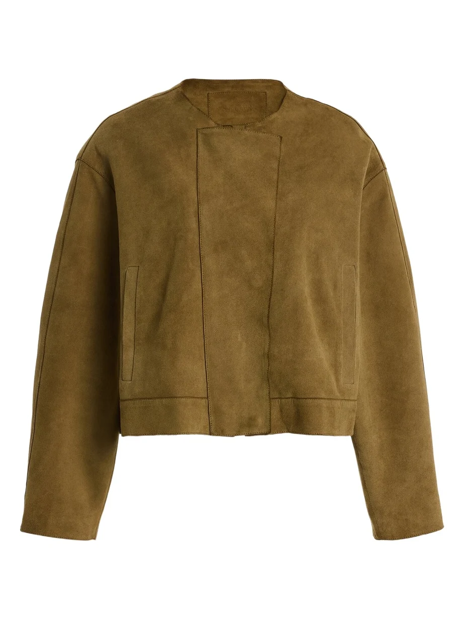 SLOAN Exclusive Suede Bomber Jacket