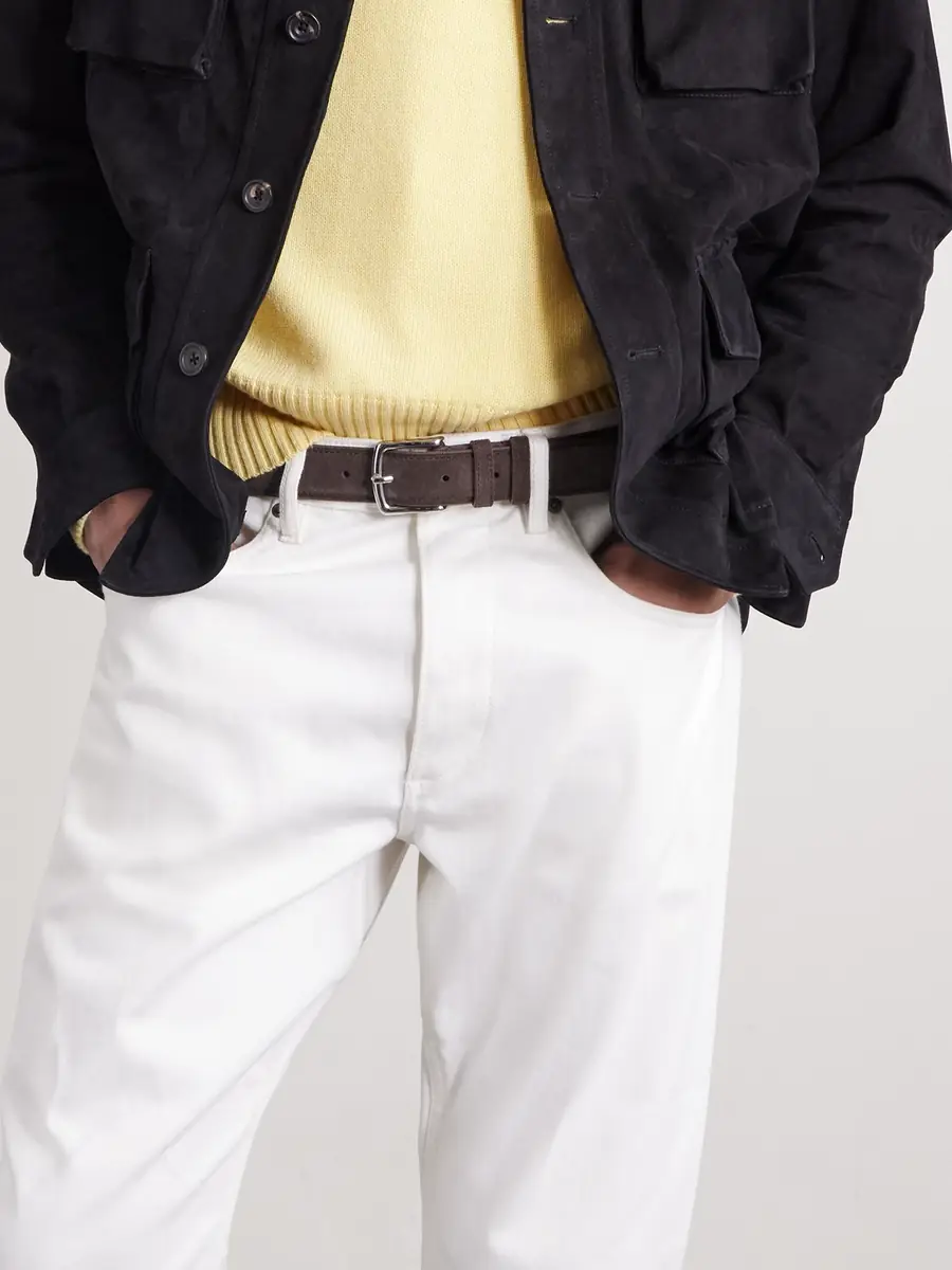 George Cleverley 3cm Suede Belt - Men | Thumbnail 2