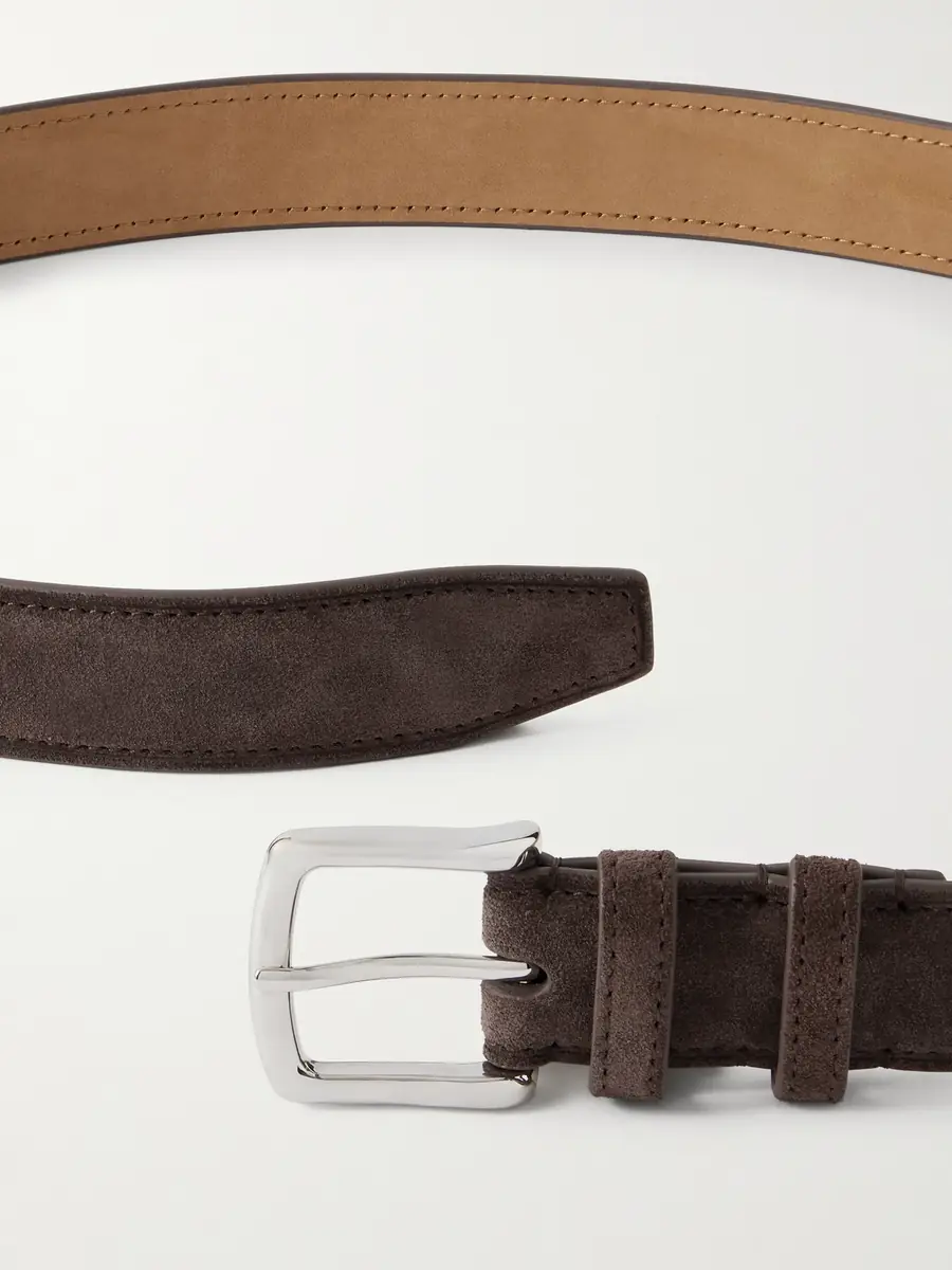 George Cleverley 3cm Suede Belt - Men | Thumbnail 3