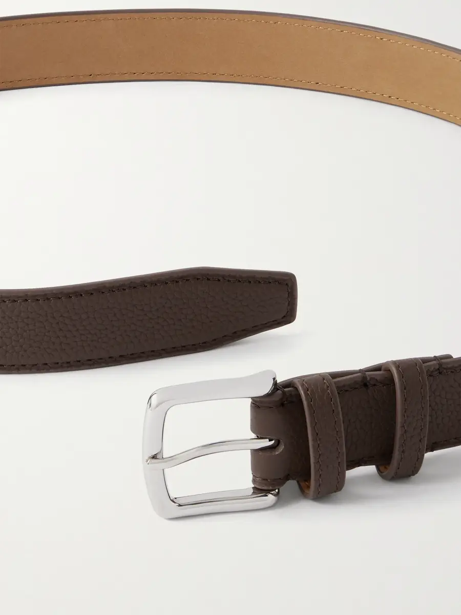 George Cleverley 3cm Full-Grain Leather Belt - Men | Thumbnail 3