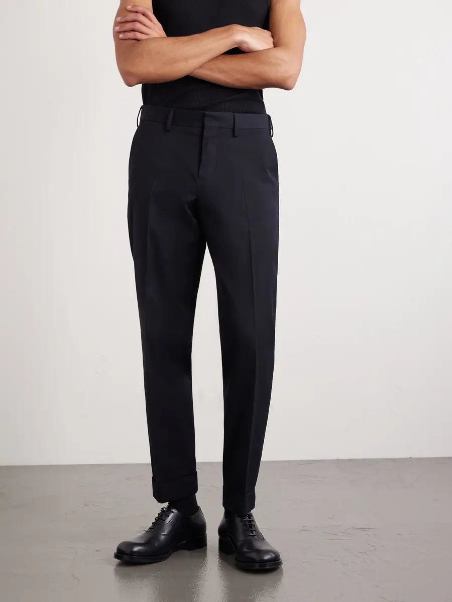 Dries Van Noten Straight-Leg Cotton and Wool-Blend Trousers - Men | Thumbnail 3 Dries Van Noten Straight-Leg Cotton and Wool-Blend Trousers - Men | Thumbnail 3