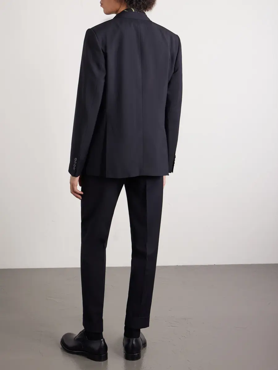Dries Van Noten Straight-Leg Cotton and Wool-Blend Trousers - Men | Thumbnail 4 Dries Van Noten Straight-Leg Cotton and Wool-Blend Trousers - Men | Thumbnail 4