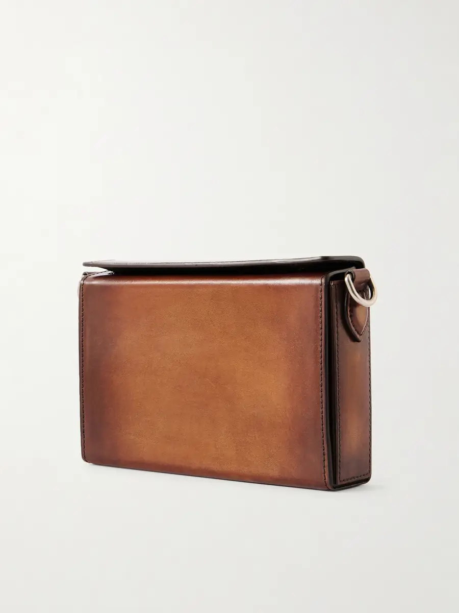 Berluti Jour de Poche Venezia Leather Messenger Bag - Men | Thumbnail 4