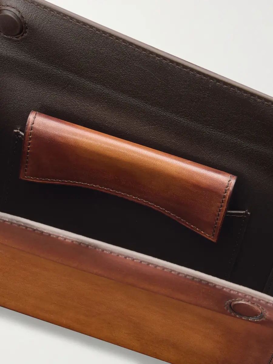 Berluti Jour de Poche Venezia Leather Messenger Bag - Men | Thumbnail 6