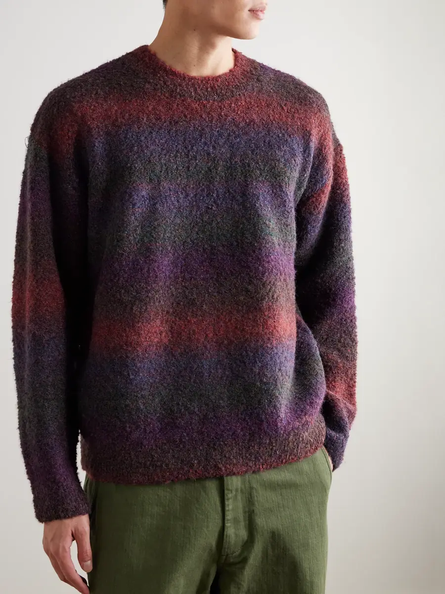 FrizmWORKS Striped Bouclé Sweater - Men | Thumbnail 2